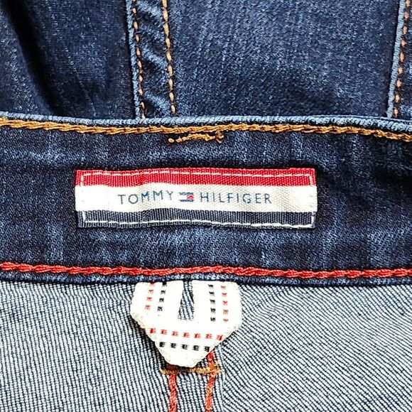 Tommy Hilfiger Jeans Womens Size 6 Regular 6R Skinny Fit Mid Rise Blue Dark Wash - Picture 11 of 12